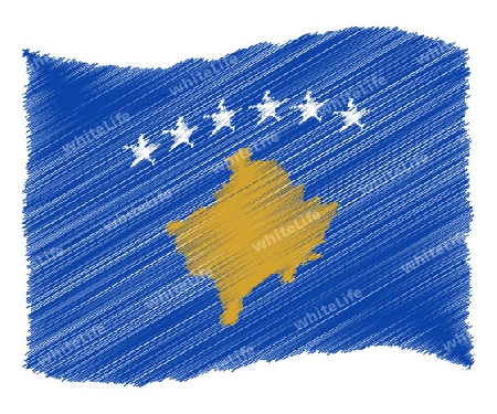 Kosovo - The beloved country as a symbolic representation as heart - Das geliebte Land als symbolische Darstellung als Herz