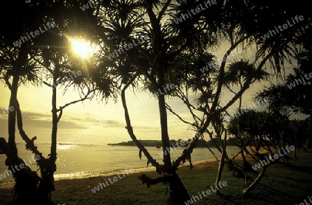 Ein Strand in Nusa Dua im Sueden der Insel Bali in Indonesien in Suedostasien.