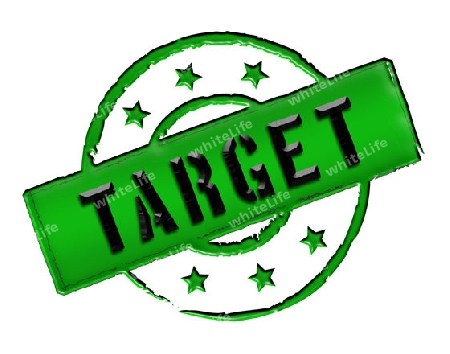 Sign, symbol, stamp or icon for your presentation, for websites and many more named TARGET