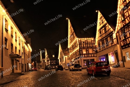 Trochtelfingen in weihnachtlicher Beleuchtung