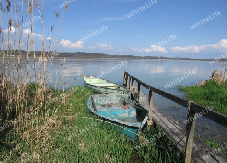 Boote am Ufer der Reichenau