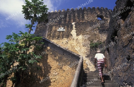 Die Altstadt Stone Town mit dem Old Fort in der Hauptstadt Zanzibar Town auf der Insel Zanzibar welche zu Tansania gehoert.    