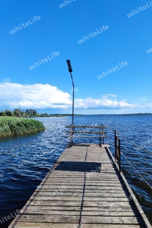 Rastplatz in der Natur. Stettiner Haff