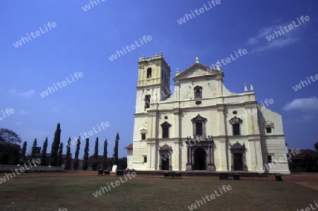 a old church in the town of old Goa in the Province Goa in India.