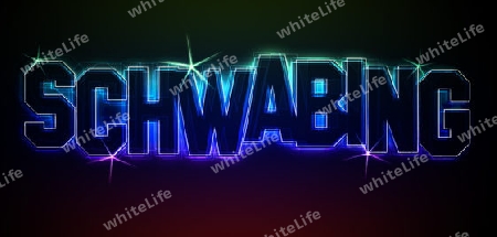 SCHWABING Illustration as LED Lights for your Presentation or website