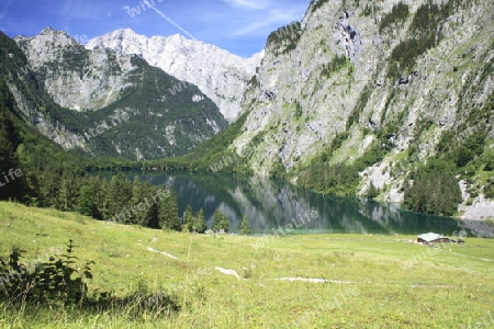 Obersee mit Watzmann- Ostwand