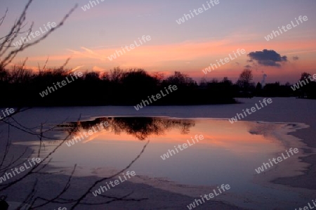 Winterliche Abendstimmung