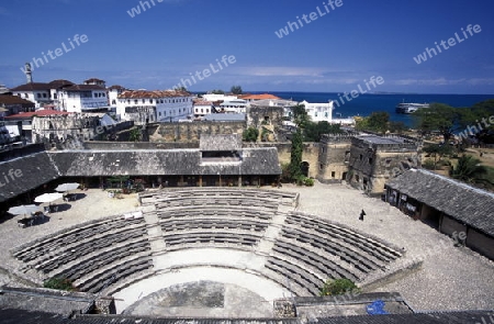 Die Altstadt von Stone Town  oder Zanzibar Town der Hauptstadt der Insel Sansibar im Indischen Ozean in Tansania in Ostafrika.