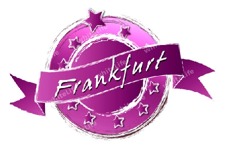 FRANKFURT - Banner, Logo, Symbol im Royal Grunge Style fuer Praesentationen, Flyer, Prospekte, Internet,...