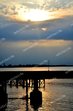 Sonnenuntergang am meer