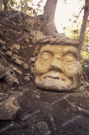 The Ruins of Copan in Honduras in Central America,