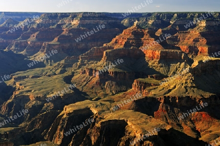 Sonnenuntergang Yavapai Point, Grand Canyon South Rim, Sued Rand, Arizona, Suedwesten, USA