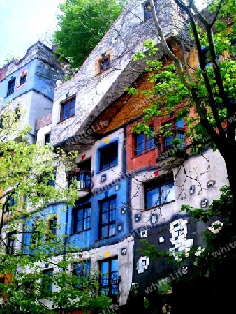 Fassade von Hundertwasser