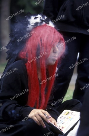 the revolucionary Rainbowkids in a squre in the City centre of Tokyo in Japan in Asia,



