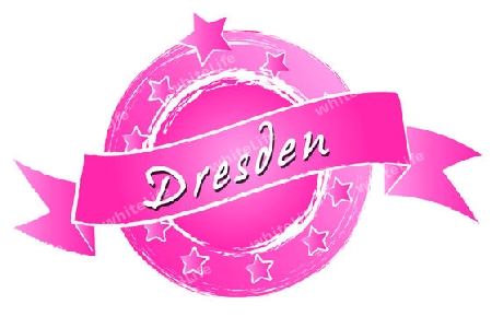 DRESDEN - Banner, Logo, Symbol im Royal Grunge Style fuer Praesentationen, Flyer, Prospekte, Internet,...