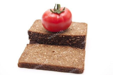 Tomate auf Brot