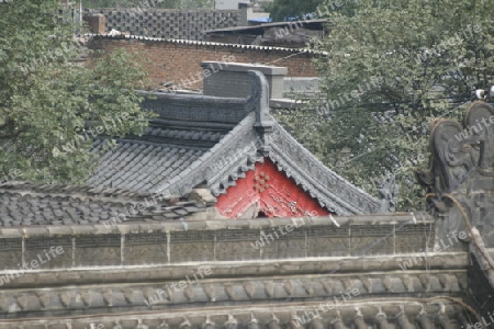 Altstadt von Xian, Blick ueber die Daecher