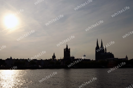 K?ln am Rhein - Rhein - Domblick