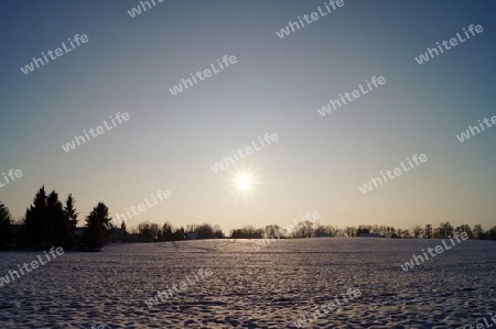 Wintertag mit Sonne