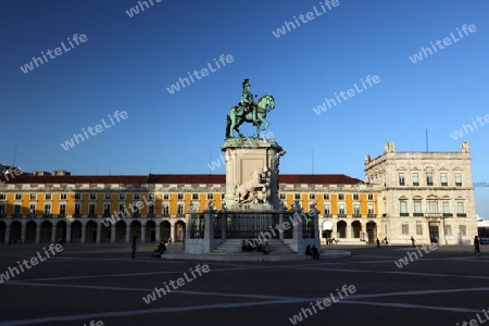 Europa, Westeuropa, EU, Euro, Portugal, Lissabon, Innenstadt, Platz, Praca do Comercio,   (Urs Flueeler) 