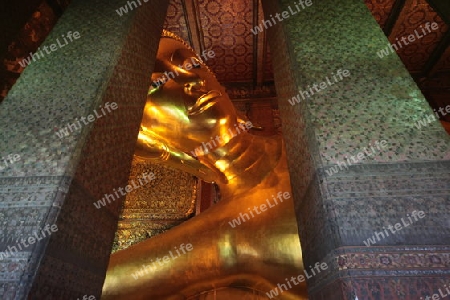 Die Tempelanlage des Wat Pho in Banglamphu in Bangkok der Hauptstadt von Thailand in Suedostasien.