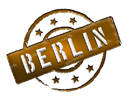 Sign and stamp for your presentation, for websites and many more named BERLIN