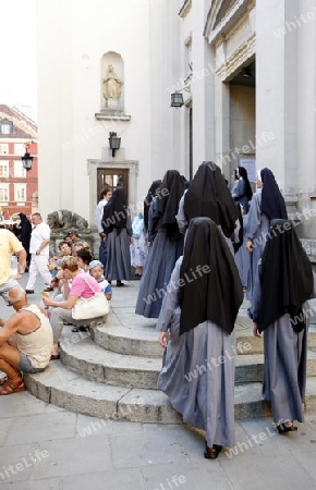 The Old Town in the City of Warsaw in Poland, East Europe.