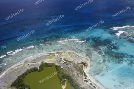 Suedamerika, Karibik, Venezuela, Los Roques, Insel, Atoll, Archipfel, Luftbild, Wolken, Klima, Meer, Wetter, Reef, Lagune, Ferien, Beach, Strans, Badeinsel,