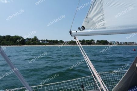 Segelyacht vor  Scharbeutz, Ostsee