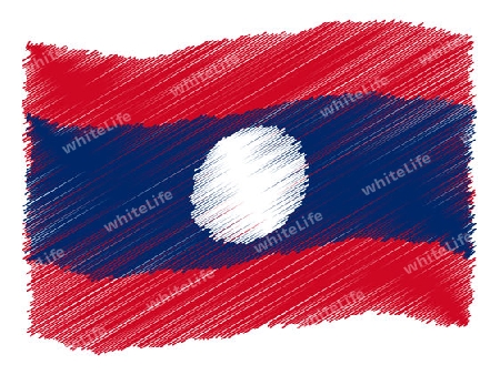 Laos - The beloved country as a symbolic representation as heart - Das geliebte Land als symbolische Darstellung als Herz