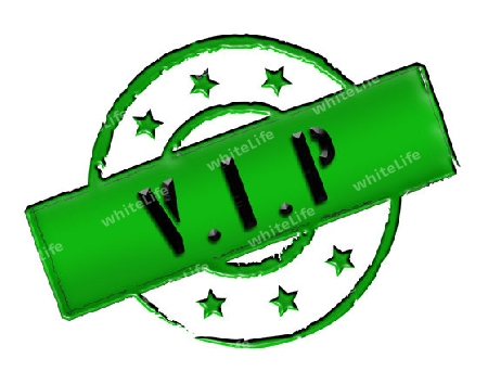 Sign, symbol, stamp or icon for your presentation, for websites and many more named VIP