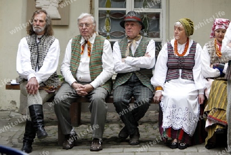 a Summer Festival in a Parc in the old City of Vilnius in the Baltic State of Lithuania,  