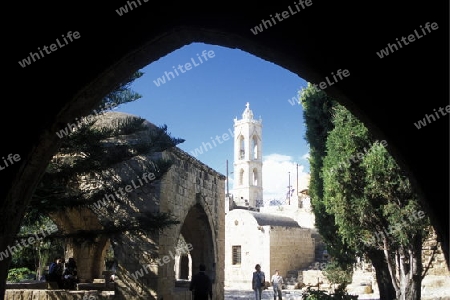 Das Kloster von Ayia Napa im suedwesten von Zypern im Mittelmeer.  