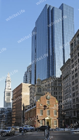 scenery in Boston (Massachusetts, USA) with various architectural styles