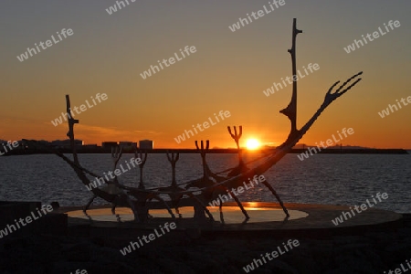 Mitternachtssonne in Reykjavik