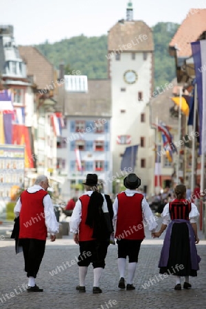 a traditional festival in the old town of Waldshut in the Blackforest in the south of Germany in Europe.