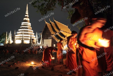 Die Architektur des Wat Phan Tao Tempel in Chiang Mai im Norden von Thailand.