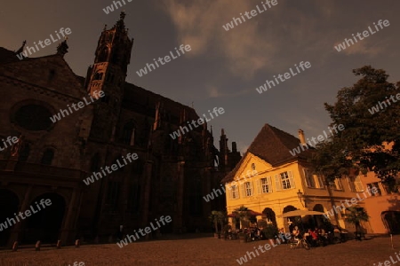  the old town of Freiburg im Breisgau in the Blackforest in the south of Germany in Europe.