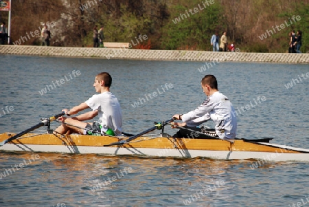 Rowing on  canal Plovdiv