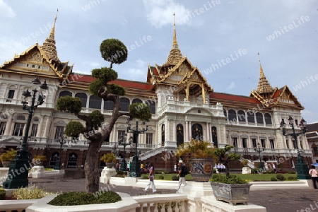 Der Koenigspaslst im Historischen Zentrum der Hauptstadt Bangkok in Thailand. 