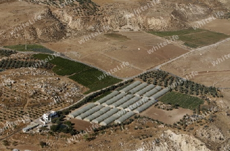 Agraculture near the Village of Karak in Jordan in the middle east.