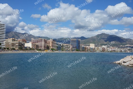 Blick auf Fuengirola, Andalusien, Costa del Sol