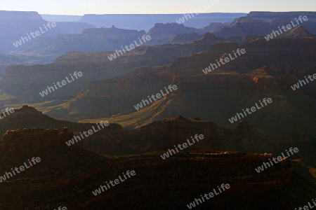 Sonnenuntergang Yavapai Point, Grand Canyon South Rim, Sued Rand, Arizona, Suedwesten, USA