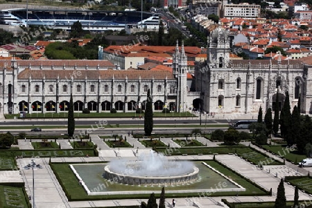 Das Kloster Jeronimus im Stadtteil Belem der Hauptstadt Lissabon in Portugal.    