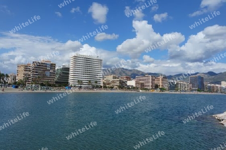 Blick auf Fuengirola, Andalusien, Costa del Sol