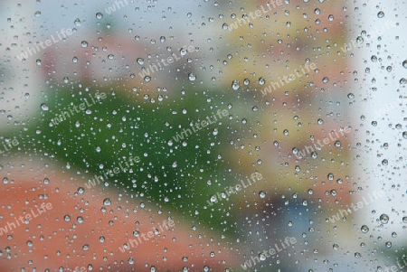 Water drops on window