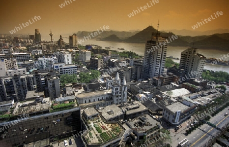  the city of yichang near the three gorges dam project in the province of hubei in china.