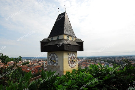 Historischer Uhrturm in Graz