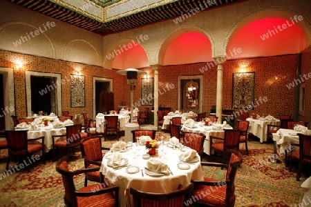 AFRIKA, NORDAFRIKA, TUNESIEN, TUNIS, ALTSTADT, MEDINA, PALACE, RESTAURANT,