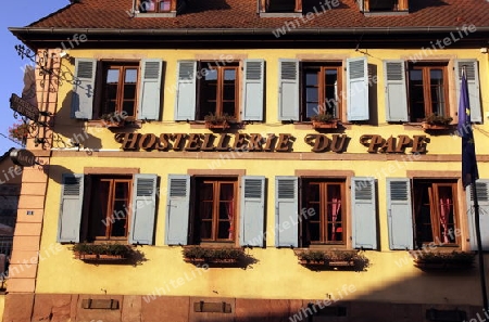 the old city of Colmar in  the province of Alsace in France in Europe